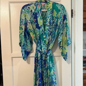 Lily Pulitzer Colorful Kimono Robe